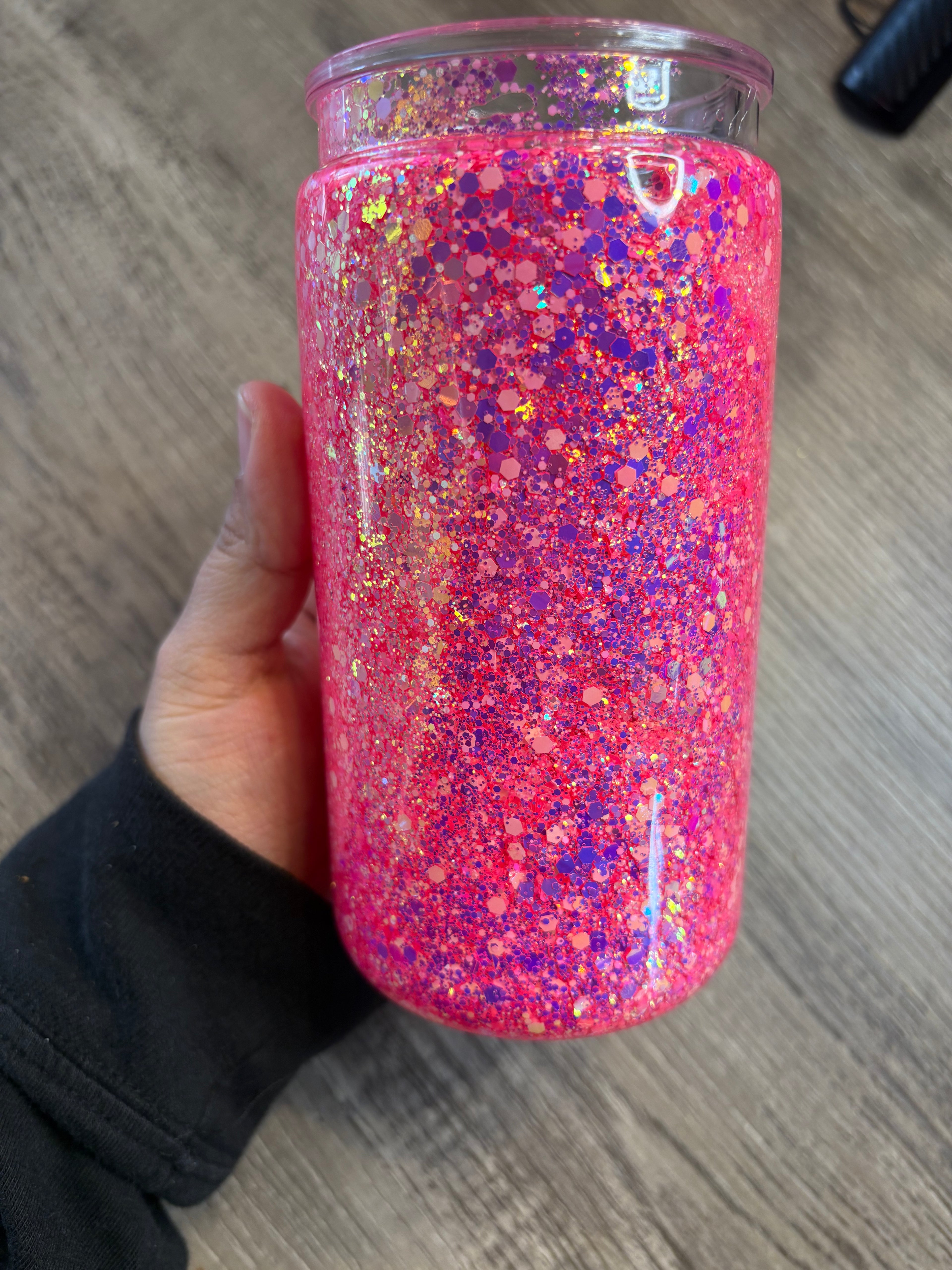 16oz Acrylic Pink Cup