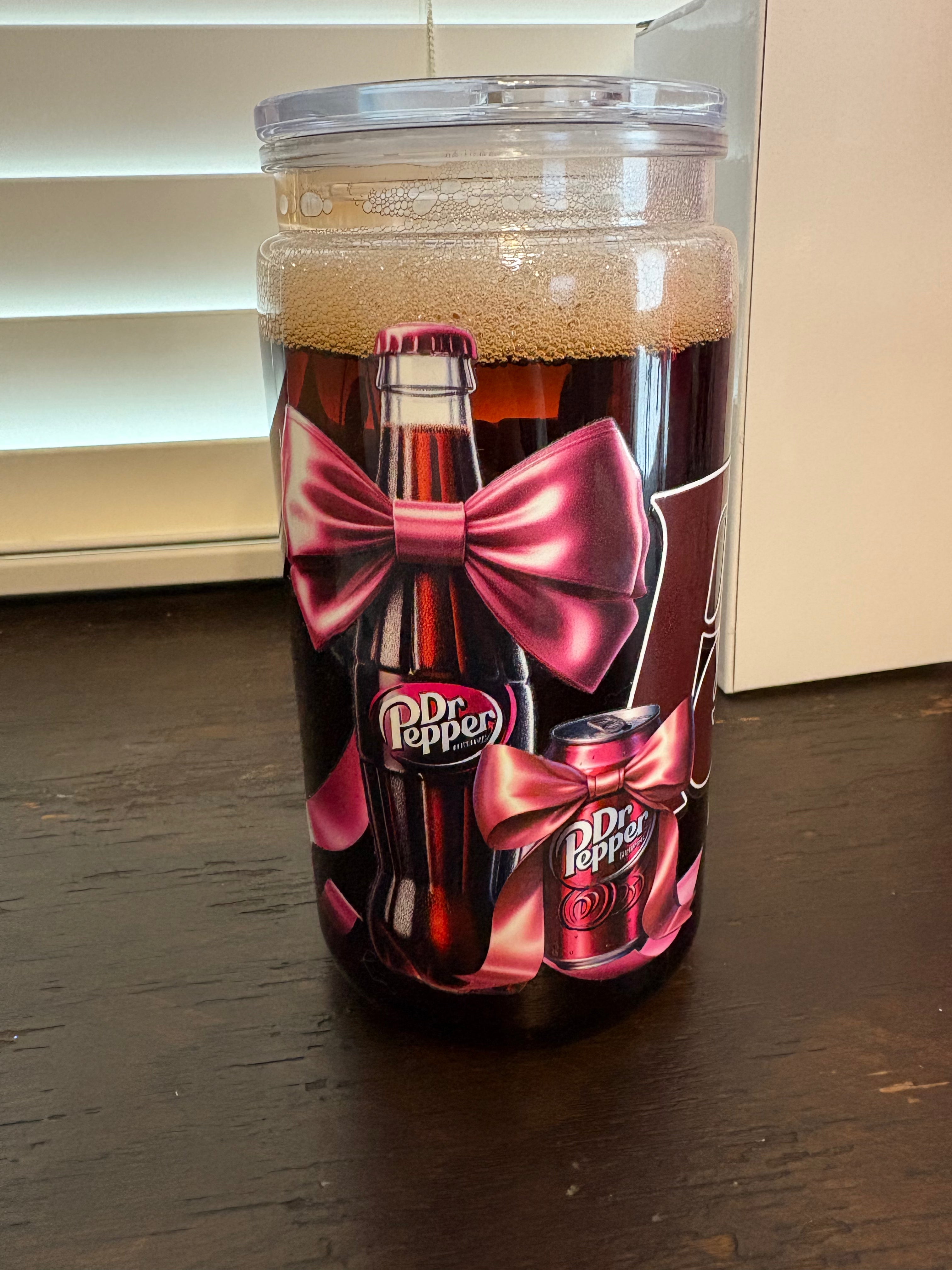 16oz Acrylic Dr Pepper Cup