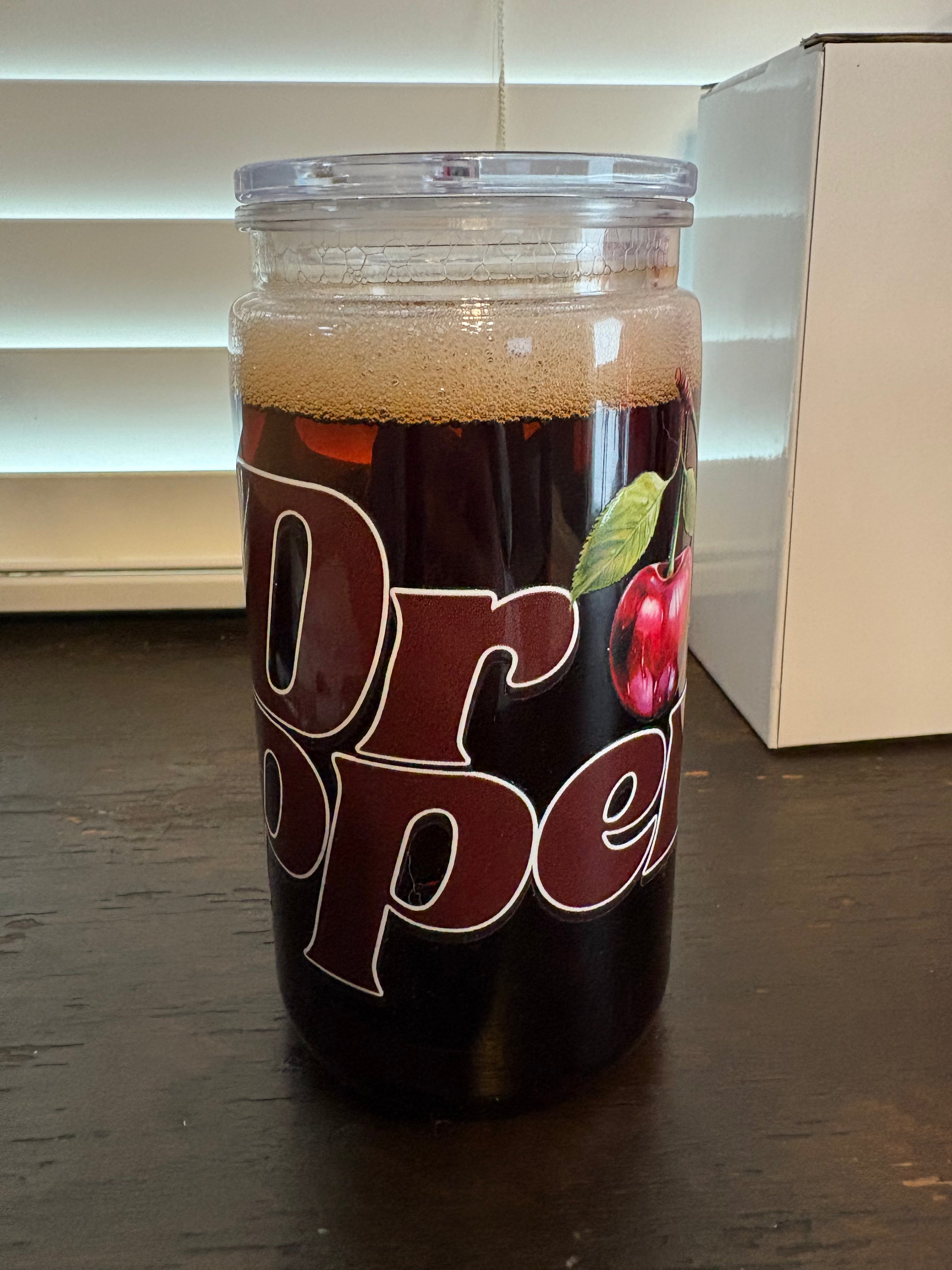 16oz Acrylic Dr Pepper Cup