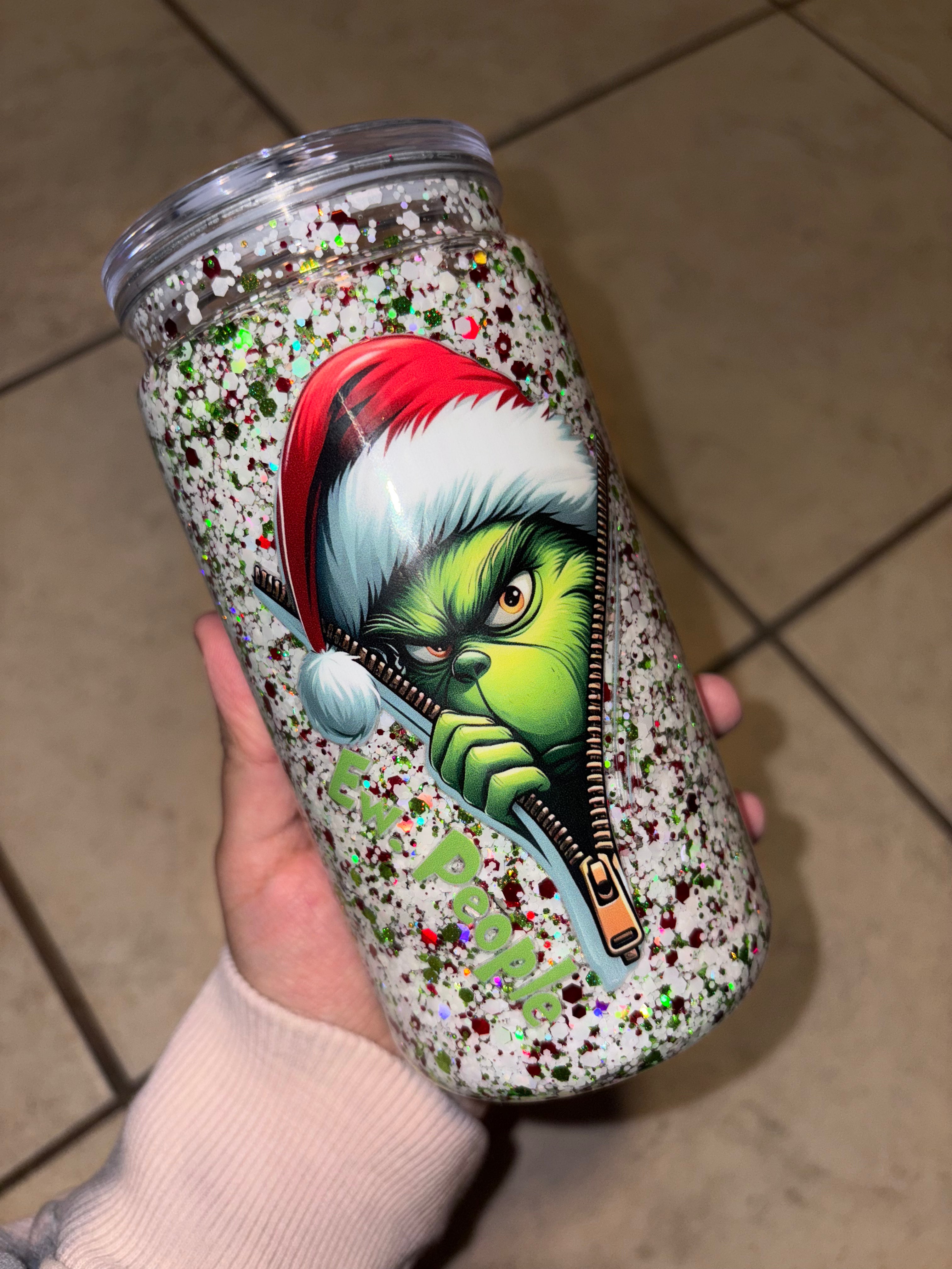 16oz Acrylic Grinch Cup